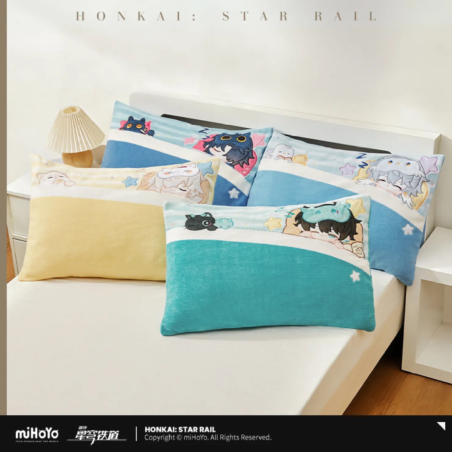 [OFFICIAL] Honkai Star Rail Boys Dormitory Chibi Series Pillow Case