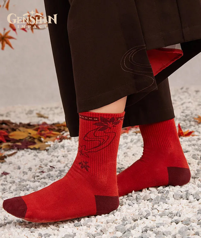 [Official Merchandise] Kaedehara Kazuha Impression Clothing Mid Calf Socks Set