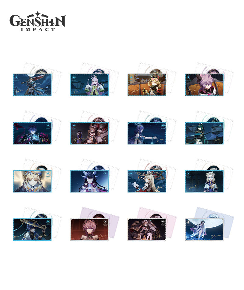 [Official Merch] Genshin Impact Moonlit Ballad of The Night Collectible Card Set Blind Box
