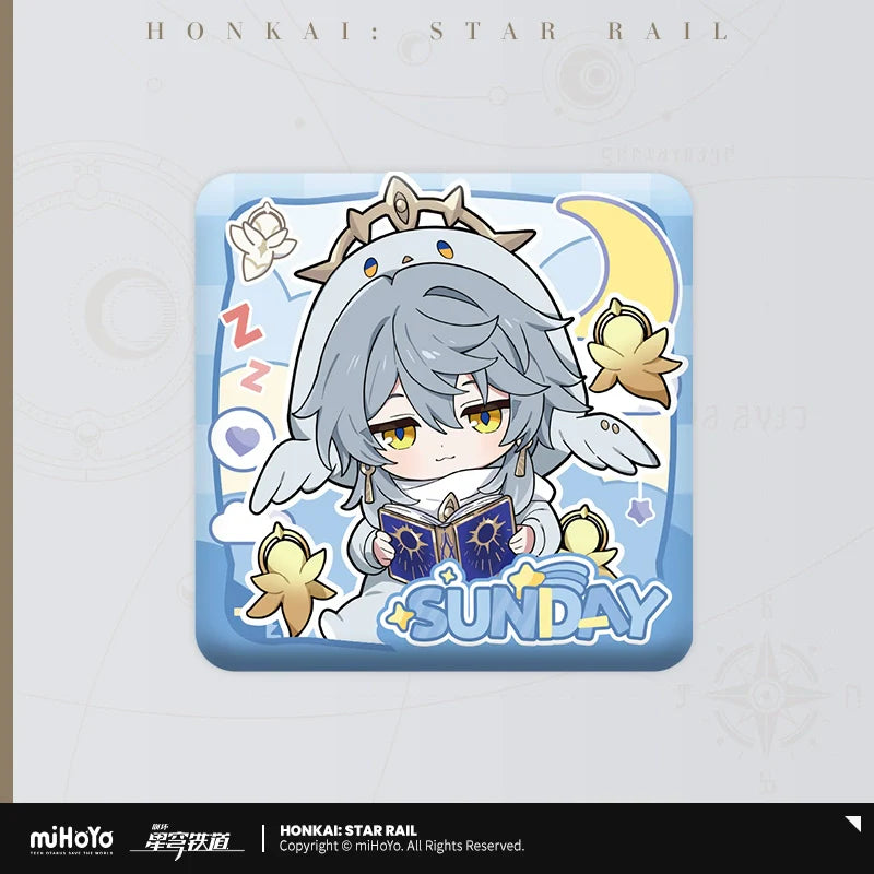 Honkai: Star Rail Boys' Dormitory Chibi Series Square Badge