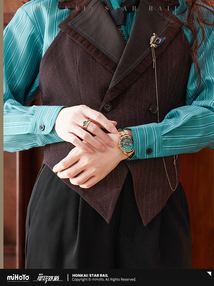 Honkai: Star Rail Aventurine Theme Series Ring Set