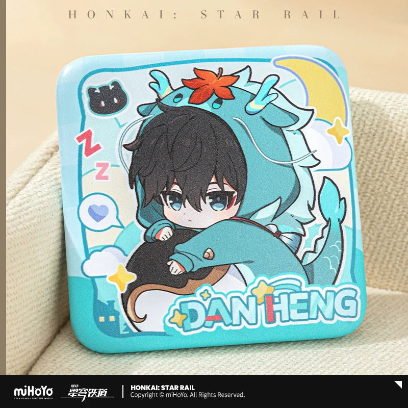 Honkai: Star Rail Boys' Dormitory Chibi Series Square Badge