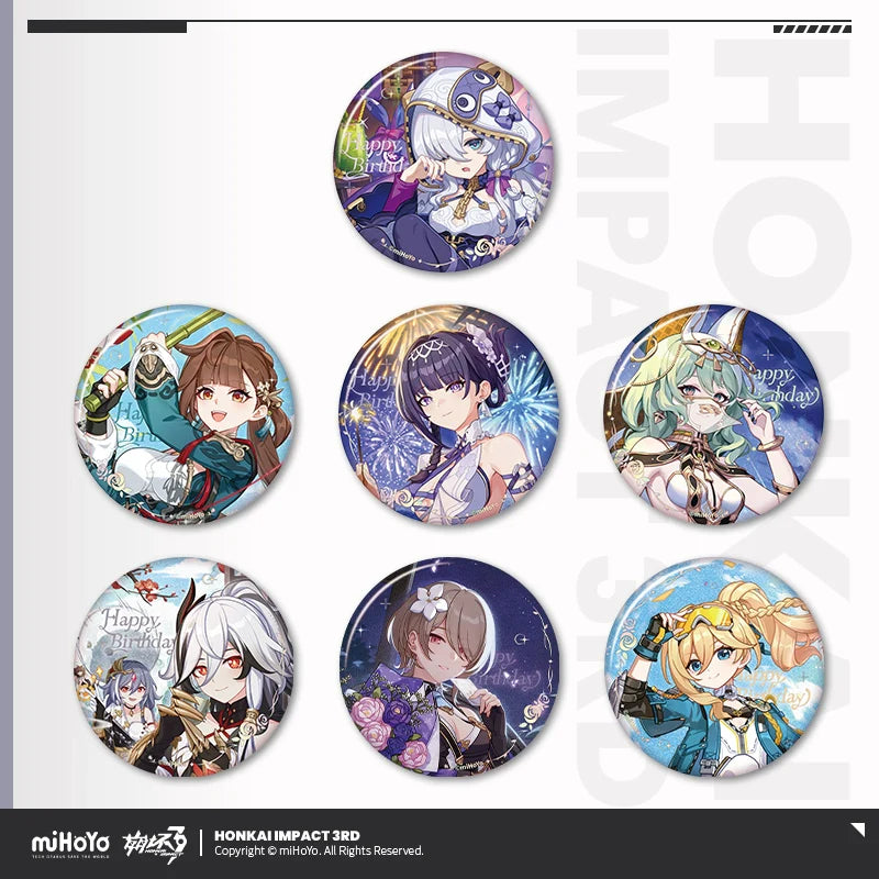 Honkai Impact 3rd 2025 Birthday Series Tinplate Badge