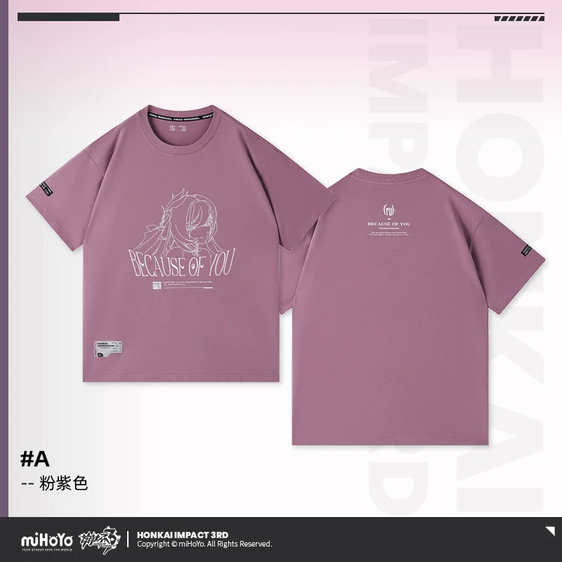 Honkai Impact 3rd Elysia Because of You Theme T-Shirt