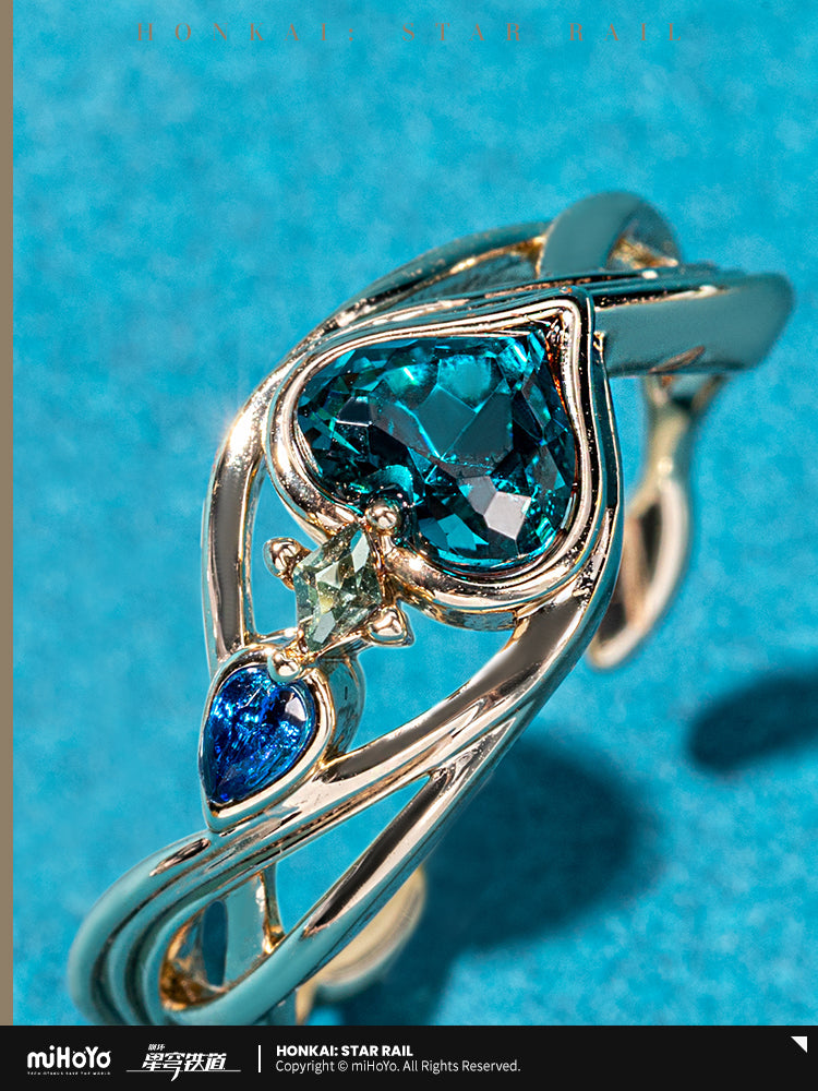 Honkai: Star Rail Aventurine Theme Series Ring Set
