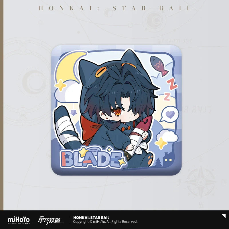 Honkai: Star Rail Boys' Dormitory Chibi Series Square Badge