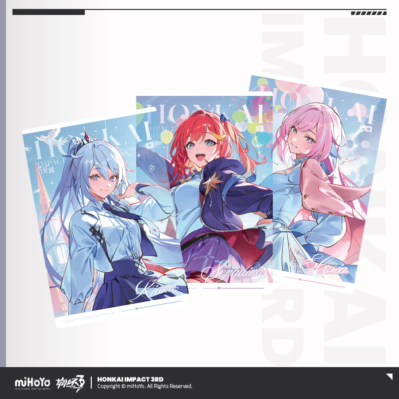 Honkai Impact 3rd Autumn Festival Series PET Postcard Set of 3