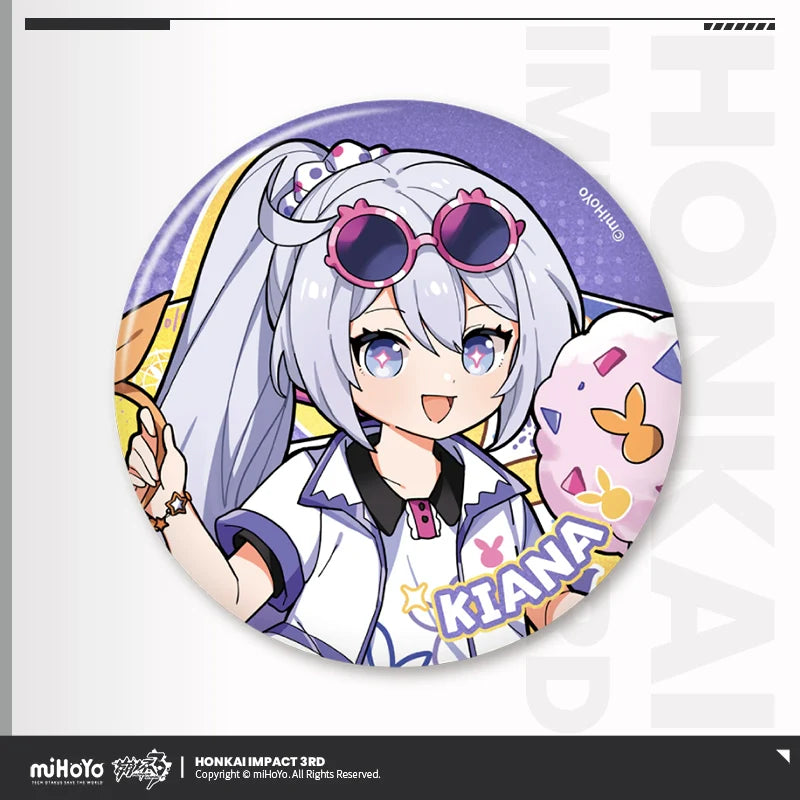 Honkai Impact 3rd Paradise Tinplate Badge Collection