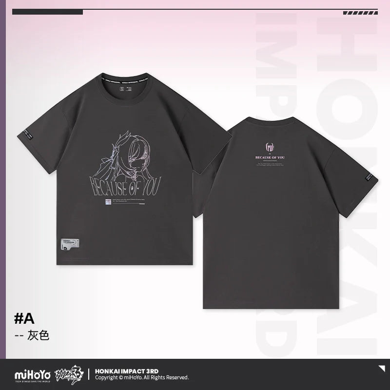 Honkai Impact 3rd Elysia Because of You Theme T-Shirt