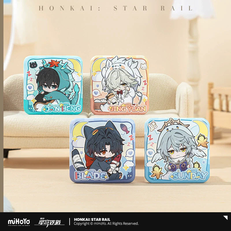 Honkai: Star Rail Boys' Dormitory Chibi Series Square Badge