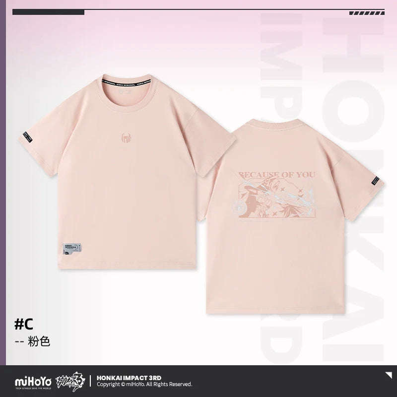 Honkai Impact 3rd Elysia Because of You Theme T-Shirt