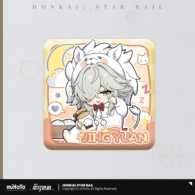 Honkai: Star Rail Boys' Dormitory Chibi Series Square Badge