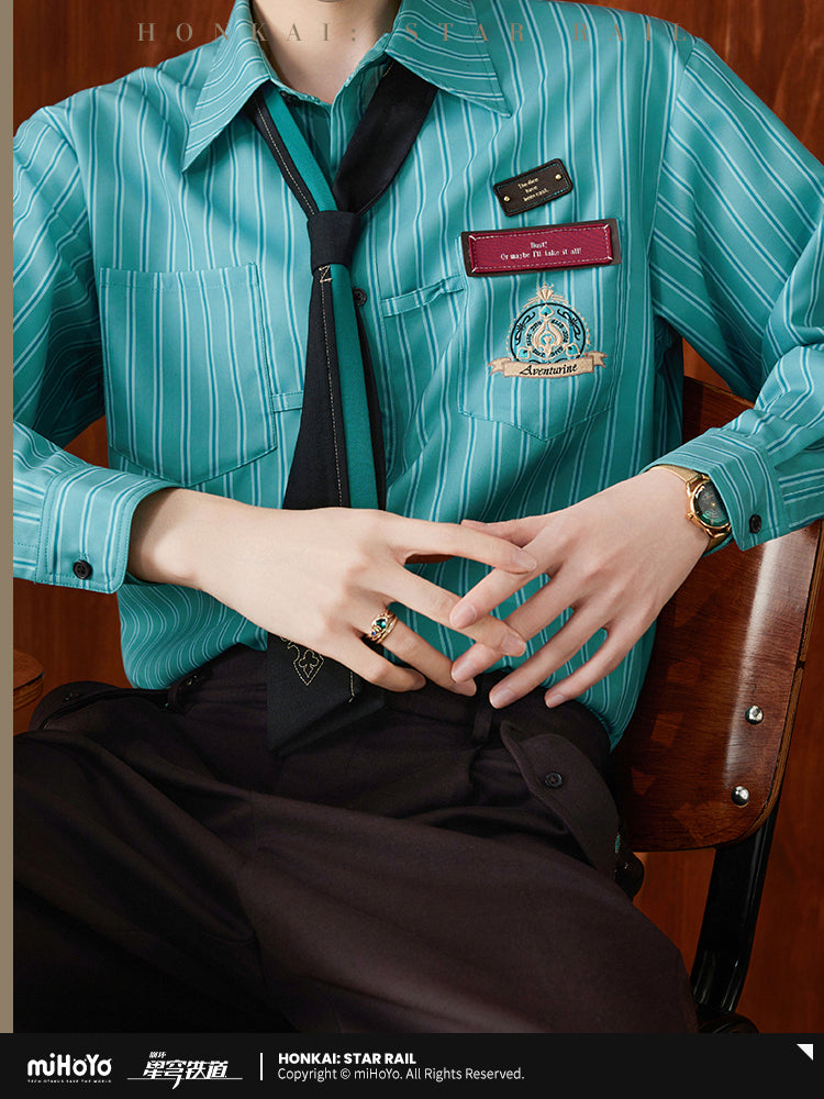 Honkai: Star Rail Aventurine Theme Series Ring Set