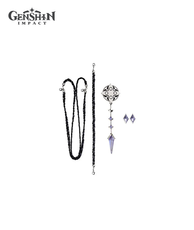[Official Merch] Genshin Impact Frost and Flame Series Fatui Harbingers Brooch Accessory Set