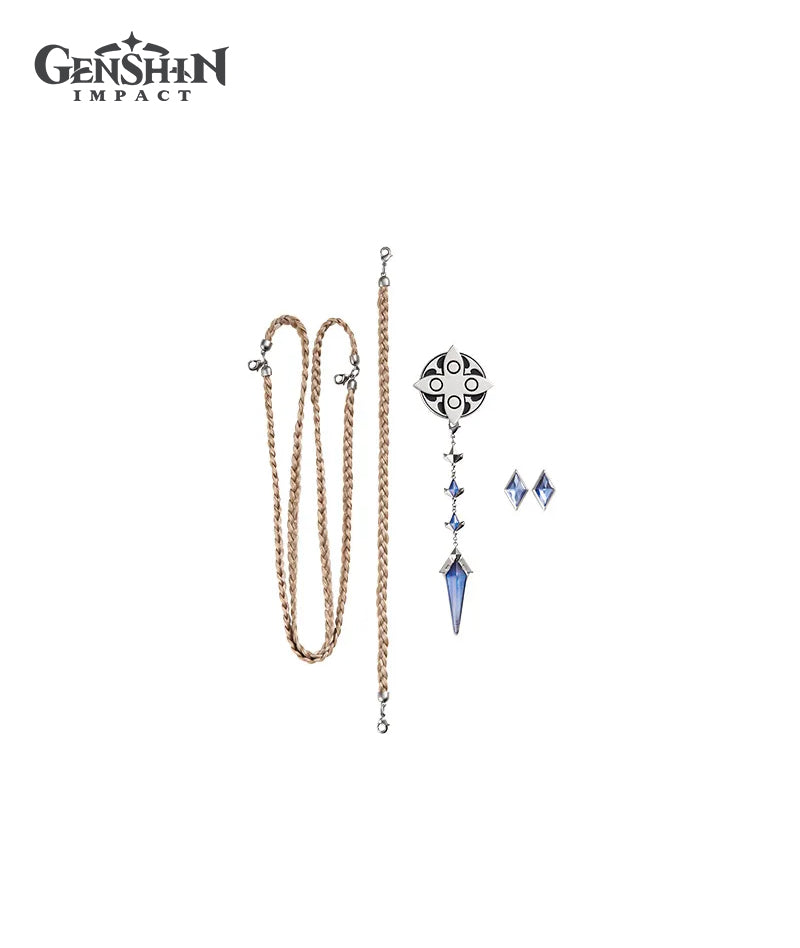 [Official Merch] Genshin Impact Frost and Flame Series Fatui Harbingers Brooch Accessory Set