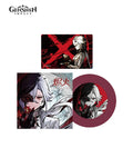 QQ Music x Genshin Impact Arlecchino Emberfire Acrylic Ornament & NFC Card Set