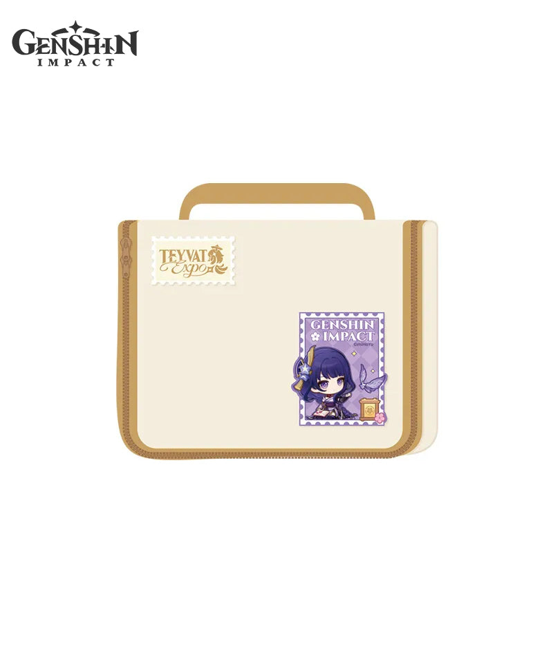 [Official Merch] Genshin Impact Teyvat Expo Collection: Toiletry Bag, Embroidered Patch & Luggage Tag