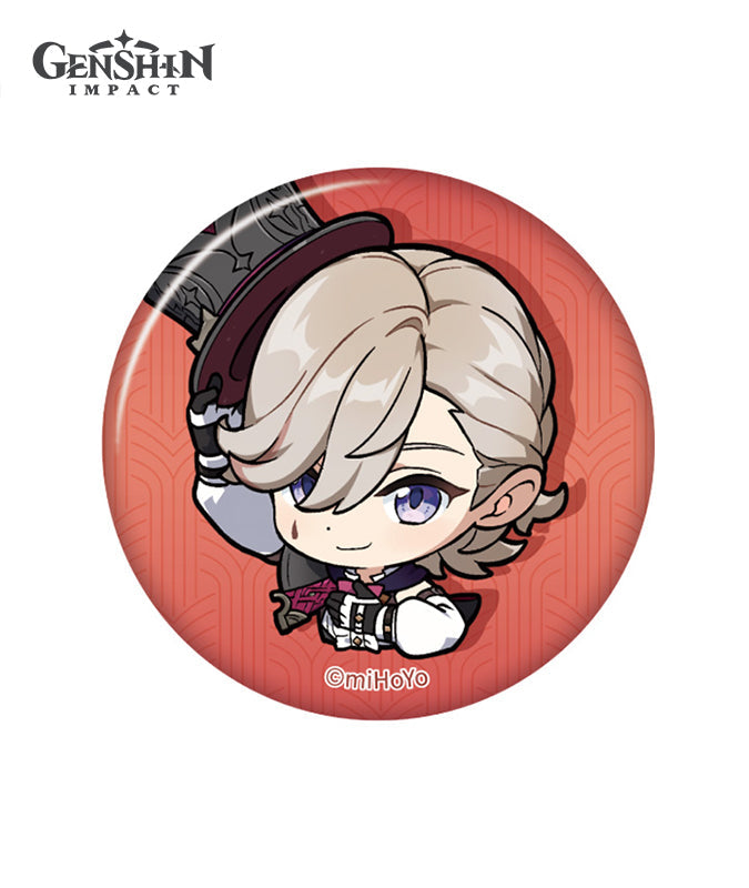 [Official Merchandise] Fontaine Chibi Character Expression Sticker Badge