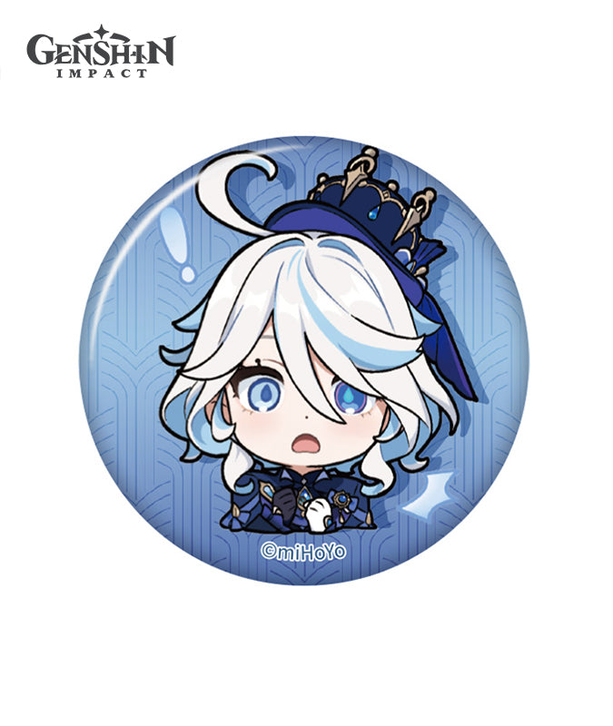 [Official Merchandise] Fontaine Chibi Character Expression Sticker Badge