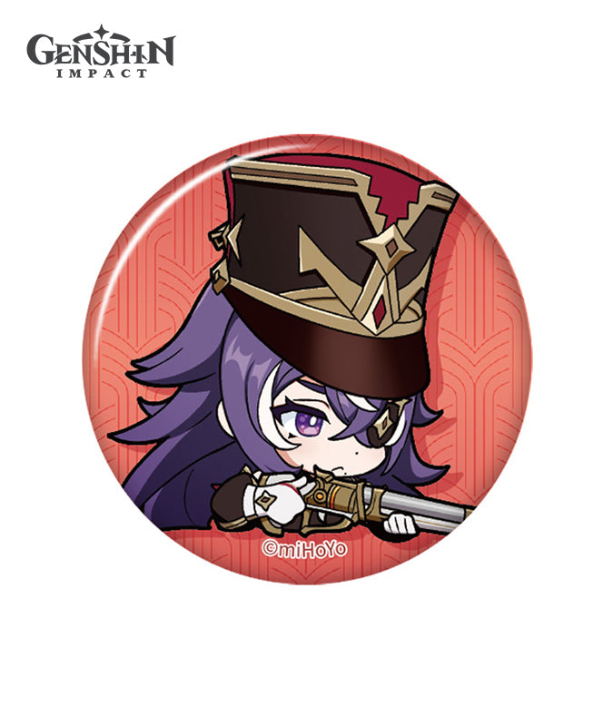 [Official Merchandise] Fontaine Chibi Character Expression Sticker Badge