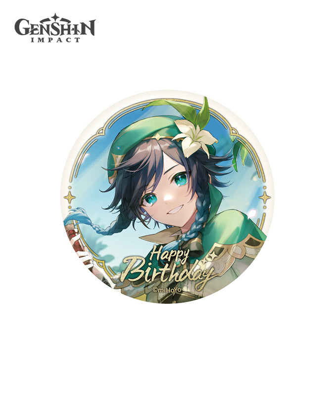 [Official Merchandise] Genshin Day of Destiny Birthday Series Character Badges