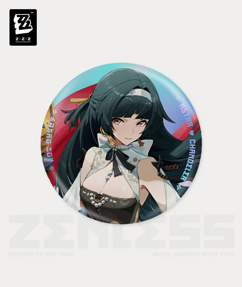 [Official Merchandise] Zenless Zone Zero New Eridu Fashion Tinplate Badge Astra Yao / Ellen / Nicole