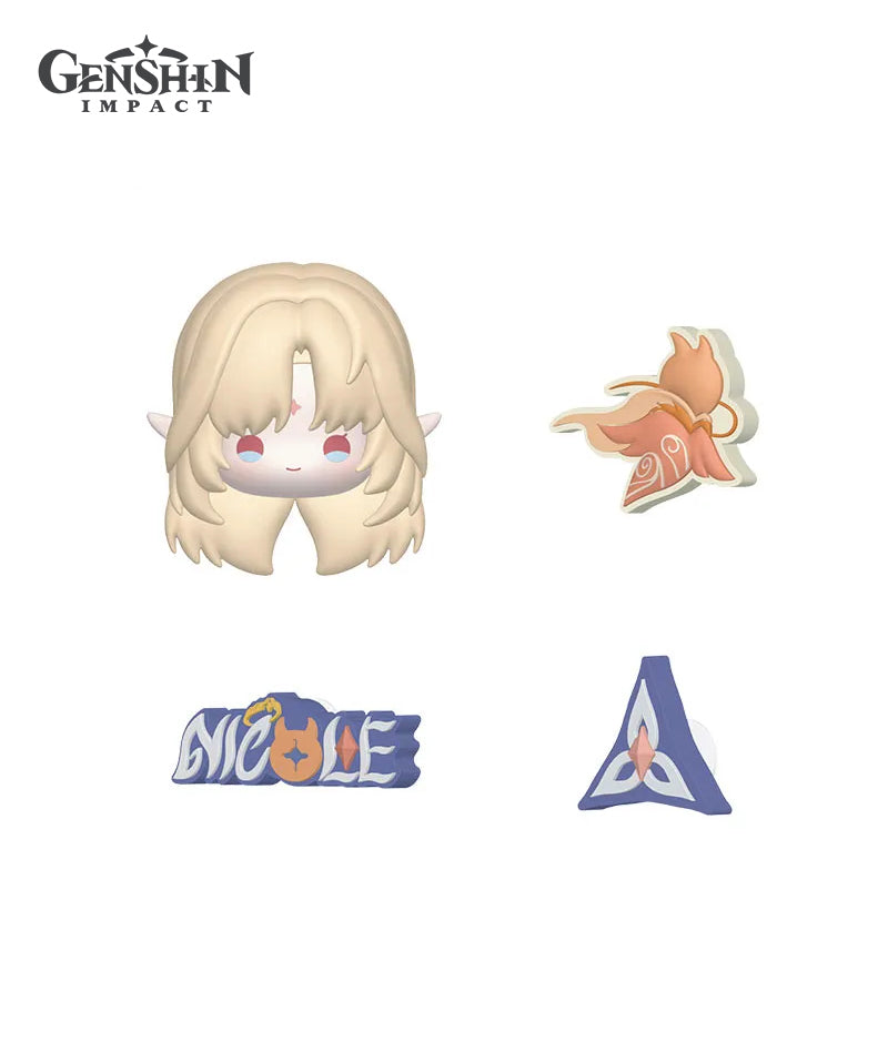 Genshin Impact Aurora Party DIY Soft PVC Charm Kit