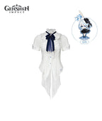 [Official Merchandise] Genshin Impact Furina Impression Clothing Short-Sleeve Cinched Waist Shirt