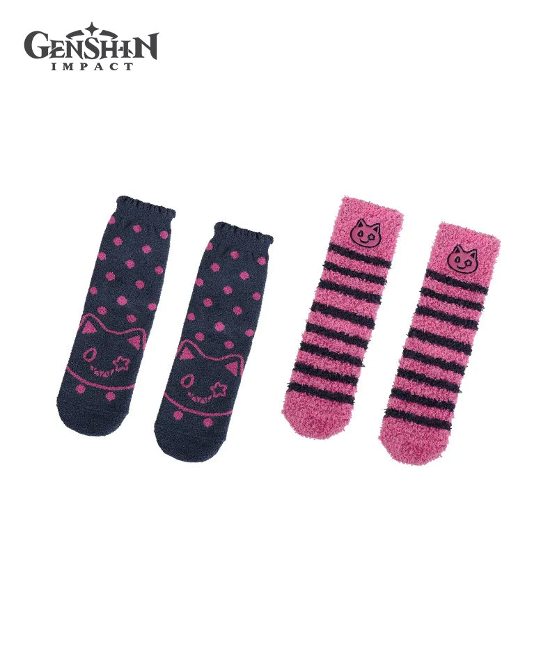 Genshin Impact House of the Hearth Winter Fuzzy Socks
