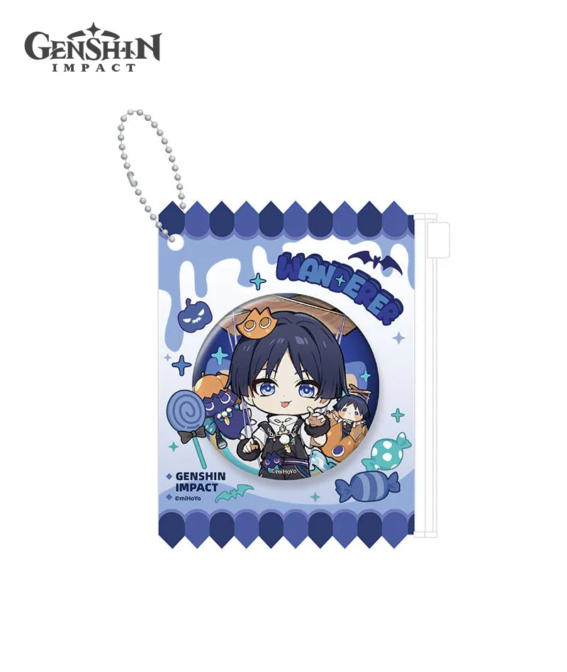 [Official Merch] Genshin Impact Twilight Whimsy Series Badge & Badge Holder Set