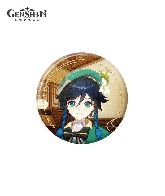 [Official Merch] Genshin Impact The Long Way Home Badge & Photo Card Charm