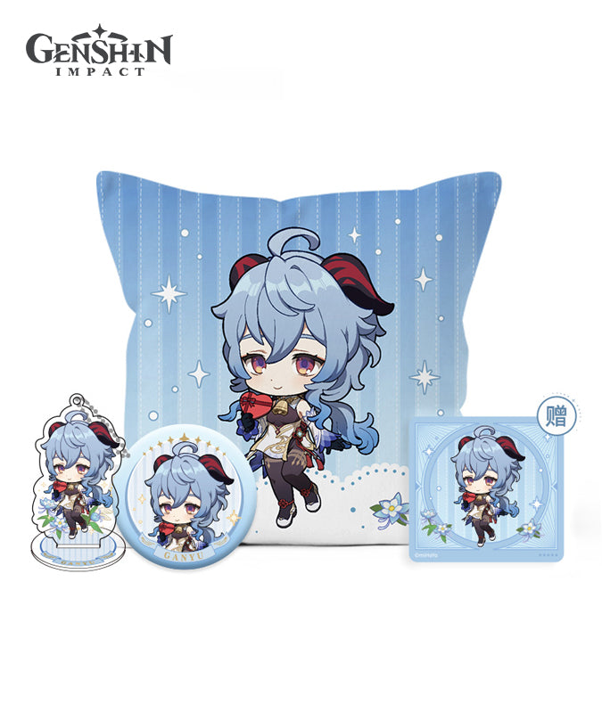 [Official Merchandise] Genshin Impact Destined Courtesy Series: Pillow, Badge & Hangable Stand
