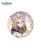 [Official Merch] Genshin Fragrant Listening Time Character Badge & Acrylic Block