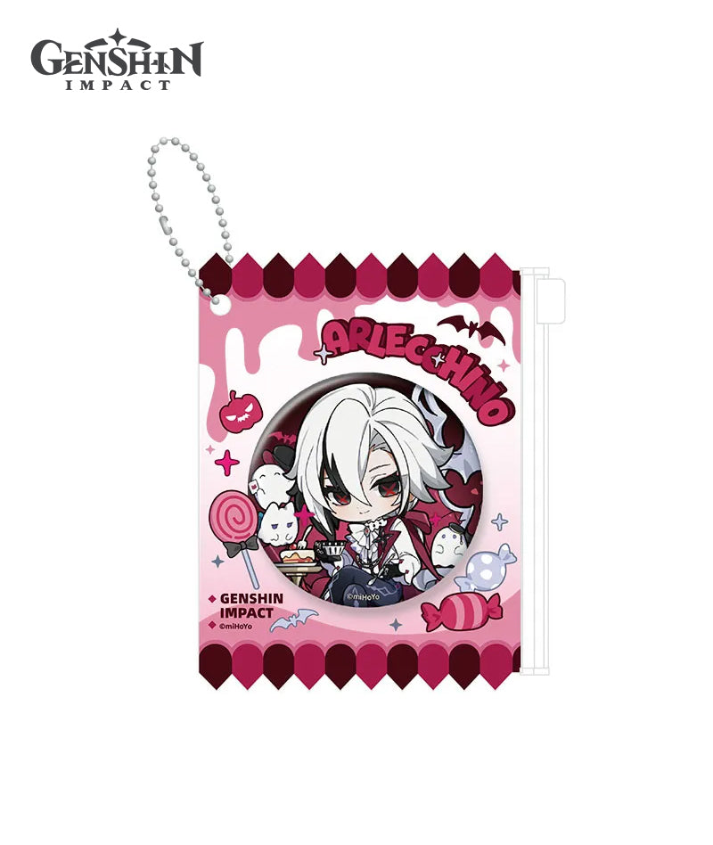 [Official Merch] Genshin Impact Twilight Whimsy Series Badge & Badge Holder Set