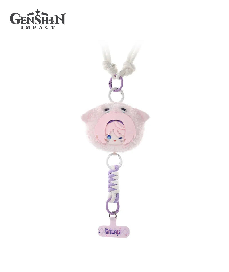 Genshin Impact Aurora Party Plush Phone Lanyard