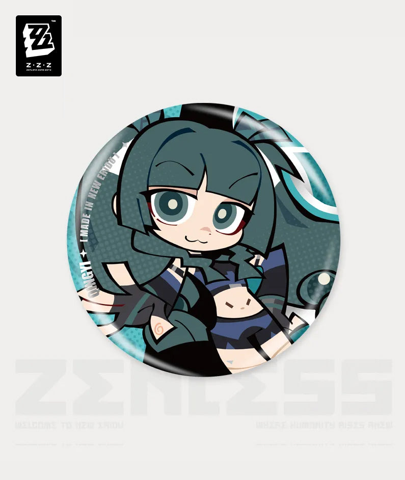 Zenless Zone Zero New Eridu Series NEPS Chibi Tinplate Badge