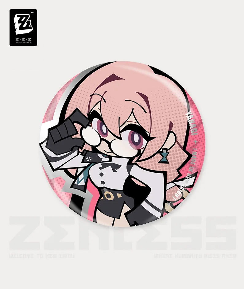 Zenless Zone Zero New Eridu Series Section 6 Chibi Tinplate Badges