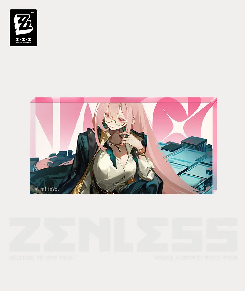 Zenless Zone Zero Tsukishiro Yanagi Agent Story Badge / Acrylic Stand / Ticket Set