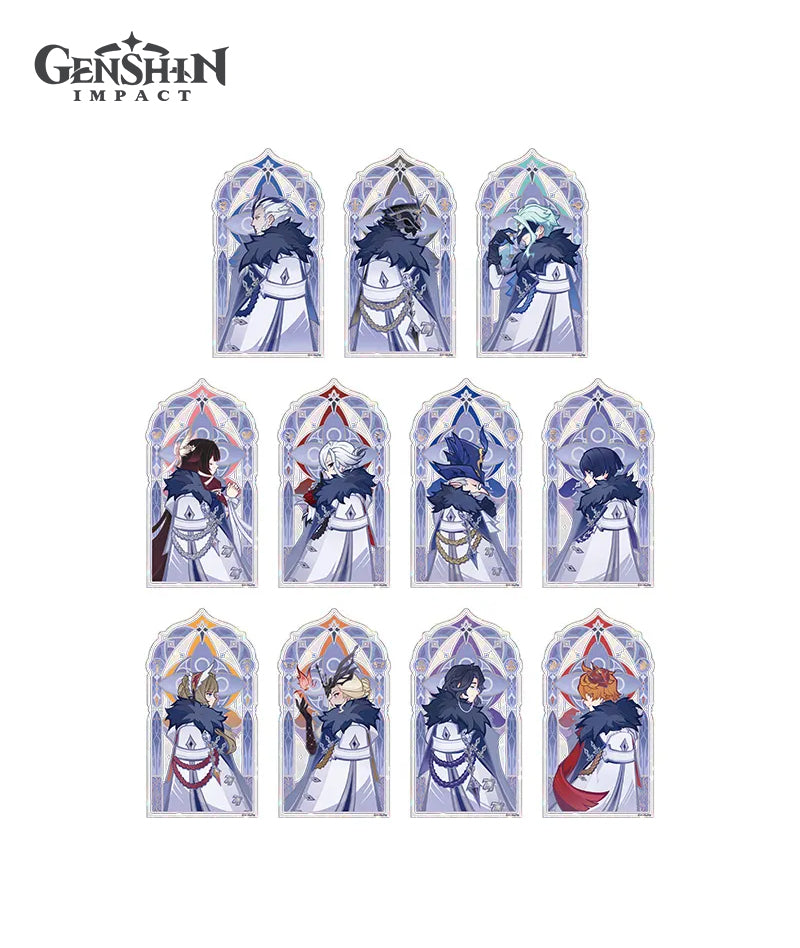[Official Merch] Genshin Impact Frost and Flame Series Fatui Harbingers Acrylic Stand Blind Box