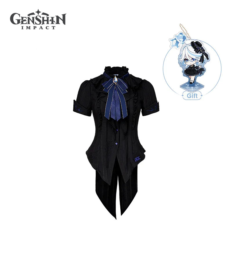 [Official Merchandise] Genshin Impact Furina Impression Clothing Short-Sleeve Cinched Waist Shirt