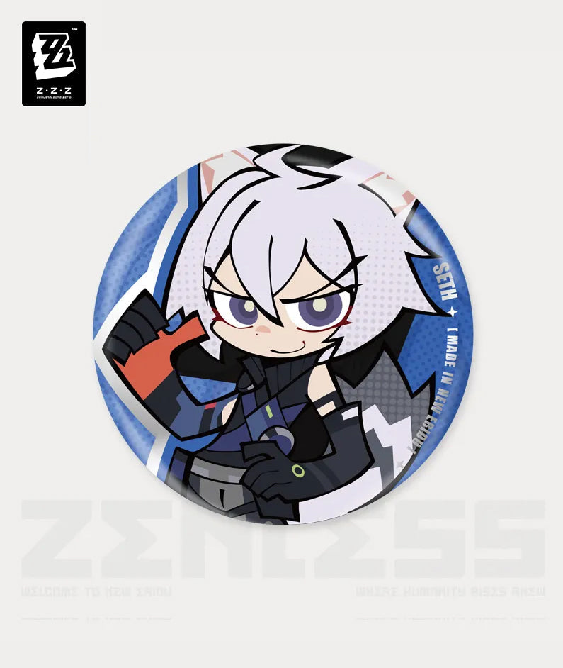 [Official Merchandise] Zenless Zone Zero New Eridu Series NEPS Chibi Tinplate Badge