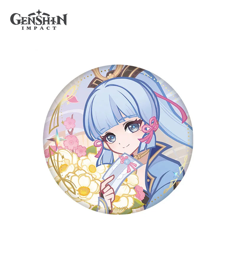 [Official Merch] Genshin Fragrant Listening Time Character Badge & Acrylic Block