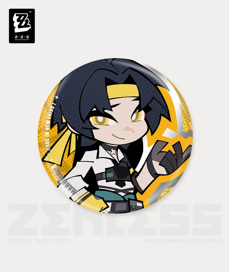 Zenless Zone Zero New Eridu Series Section 6 Chibi Tinplate Badges