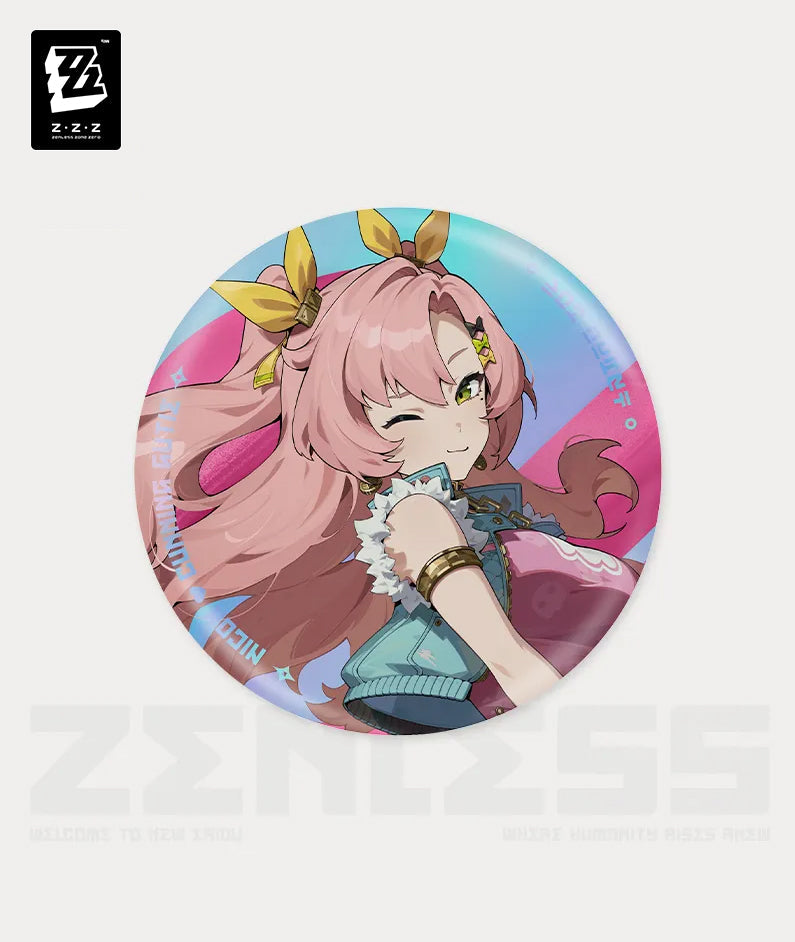 [Official Merchandise] Zenless Zone Zero New Eridu Fashion Tinplate Badge Astra Yao / Ellen / Nicole