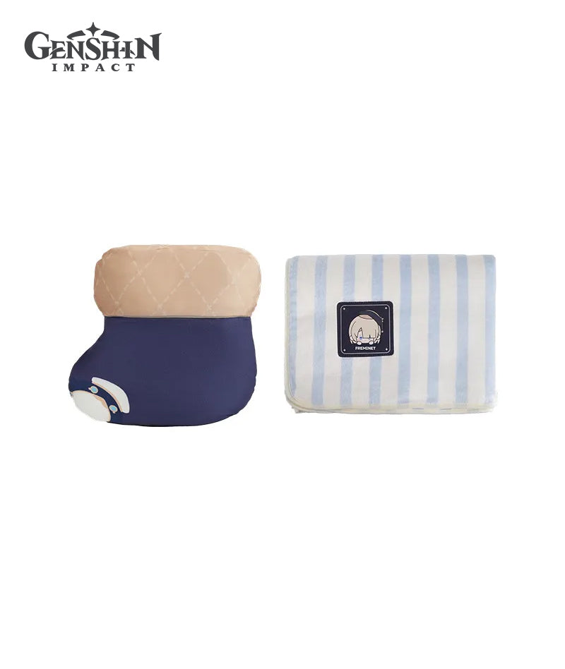 Genshin Impact House of the Hearth Winter Pillow & Blanket Set