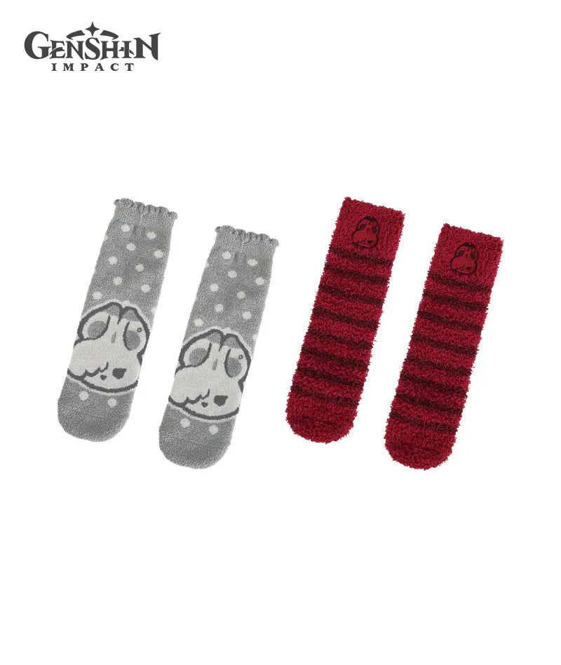 Genshin Impact House of the Hearth Winter Fuzzy Socks