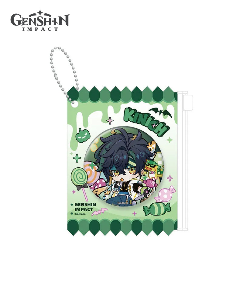 [Official Merch] Genshin Impact Twilight Whimsy Series Badge & Badge Holder Set