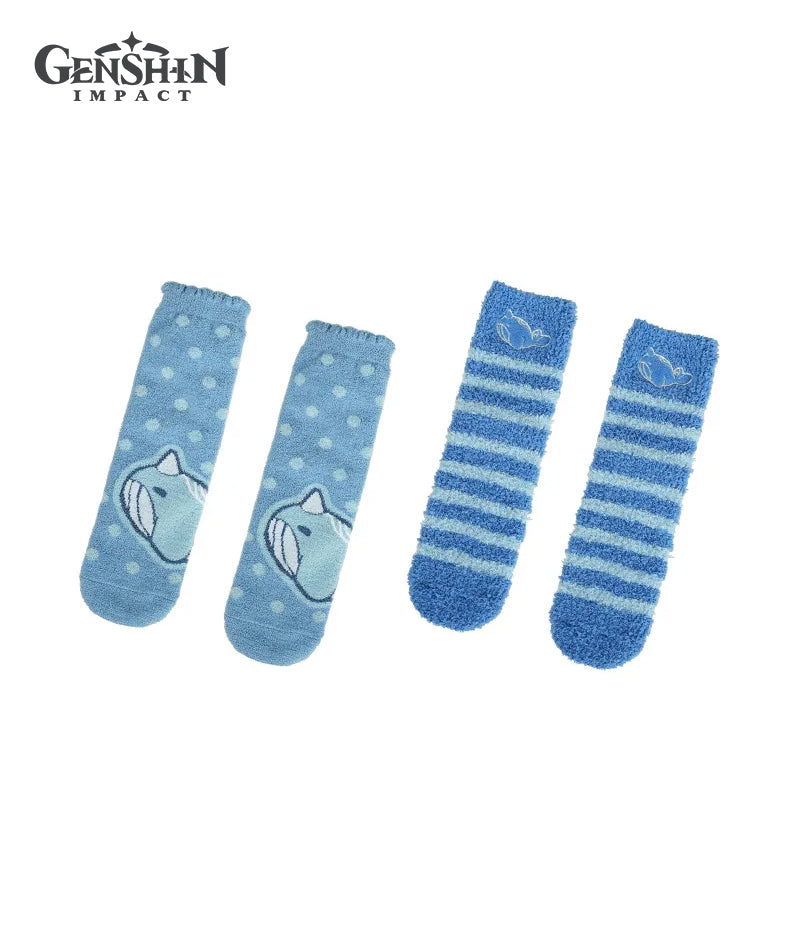 Genshin Impact House of the Hearth Winter Fuzzy Socks