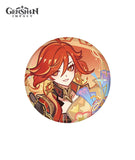 [Official Merch] Genshin Fragrant Listening Time Character Badge & Acrylic Block