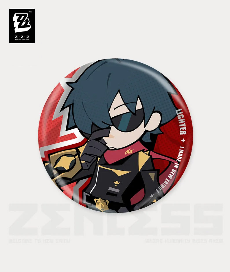 Zenless Zone Zero New Eridu Series Sons of Calydon Chibi Tinplate Badges